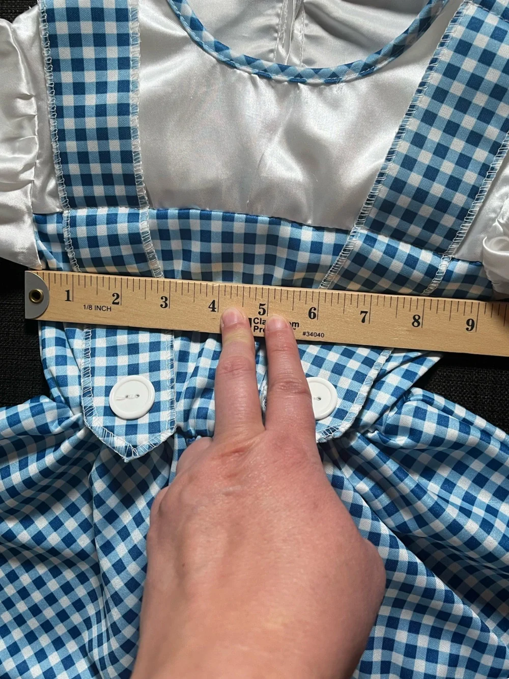The Wizard of Oz Rubie’s Dorothy Costume Dress Blue Gingham Infant 6-12 Months - Picture 9 of 14